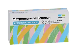 Метронидазол Реневал 250 мг 24 шт таблетки