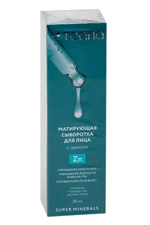 Сыворотка Teana Super Minerals матирующая с цинком для лица, 30 мл