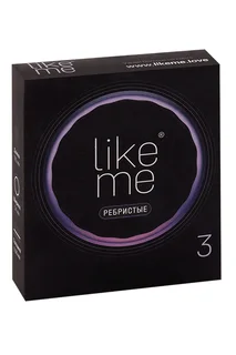 Презервативы Like ME ребристые 3 шт
