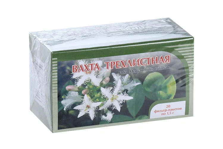 Вахта трехлистная, 1,5 г, 20 шт, листья измельченные