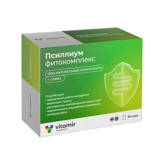 Псиллиум+слива фитокомплекс порошок по 5 гр пакет-саше 30 шт