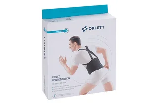 Корсет Orlett ортопедич для спины р S черный