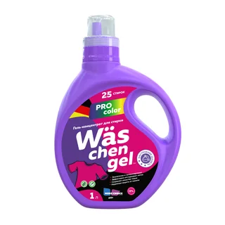 Гель для стирки цветного белья Was chen gel Color 1 л