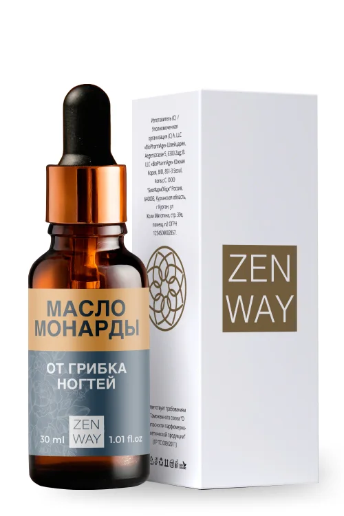Масло монарды Zenway от грибка ногтей 30 мл