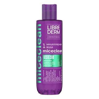 Мицеллярная вода Sebo для жирной и комбинированной кожи Miceclean, 200 мл, Librederm