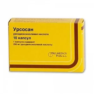 Урсосан капсулы 250 мг 10 шт