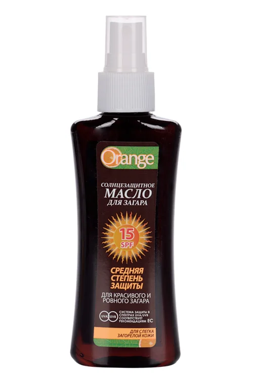 Масло Orange солнцезащит SPF15 для загара 100 мл