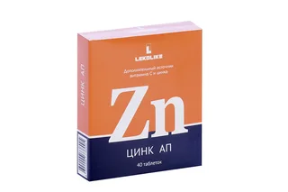 Цинк АП Lekolike, 300 мг, 40 шт, таблетки