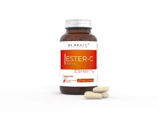 BE Brave Витамин C Ester-C нейтральный без кислотности для иммунитета и коллагена 1250 мг 60 шт