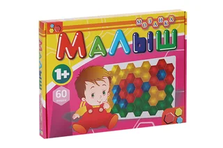 Мозаика ЭРА Малыш крупная 60 фишек