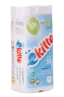 Трусики-подгузники Ekitto Ultra Light M (5-10 кг) 50 шт