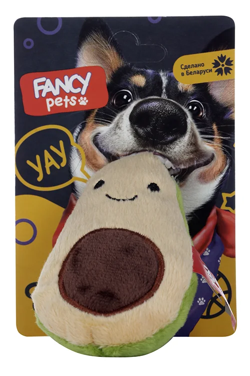 Игрушка для животных Fancy Pets авокадо 10,5 см бежевый / коричневый