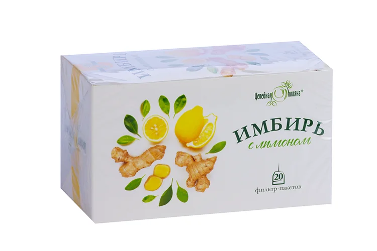 Имбирь с лимоном 1,5 гр 20 шт фильтр-пакет