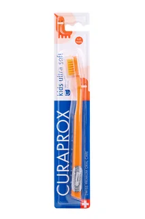 Зубная щетка Curaprox kids ultra soft 5500 щетинок от 4 до 12 лет оранжевый