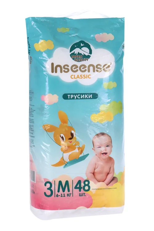Трусики-подгузники Inseense Classic M (6-11 кг) 48 шт голуб