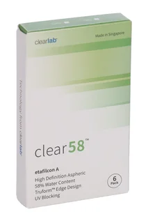 Линзы Clearlab Clear58 контактные R 8,7 (диоптрия -5,25) 6 шт
