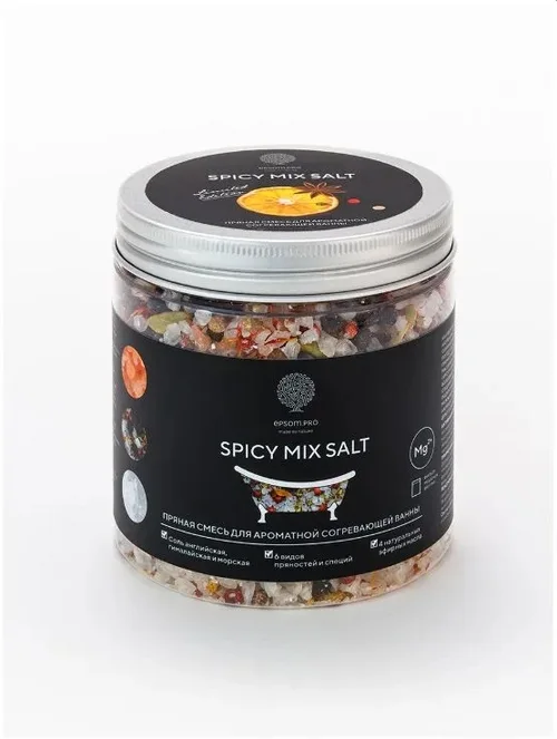 Смесь Salt of the Earth Spicy Mix Salt пряная для аромат согрев ванны 480 гр банка