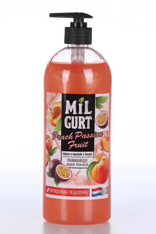 Крем-мыло Milgurt Персик / маракуйя в йогурте жид, 860 г