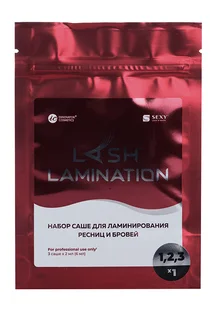 Набор составов Innovator Cosmetics Sexy Lamination для ламинир ресниц / бровей в саше 3 шт по 2 мл