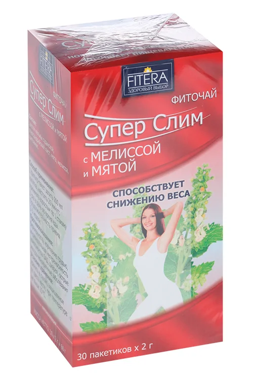 Супер-слим фиточай мелисса / мята 2 гр 30 шт