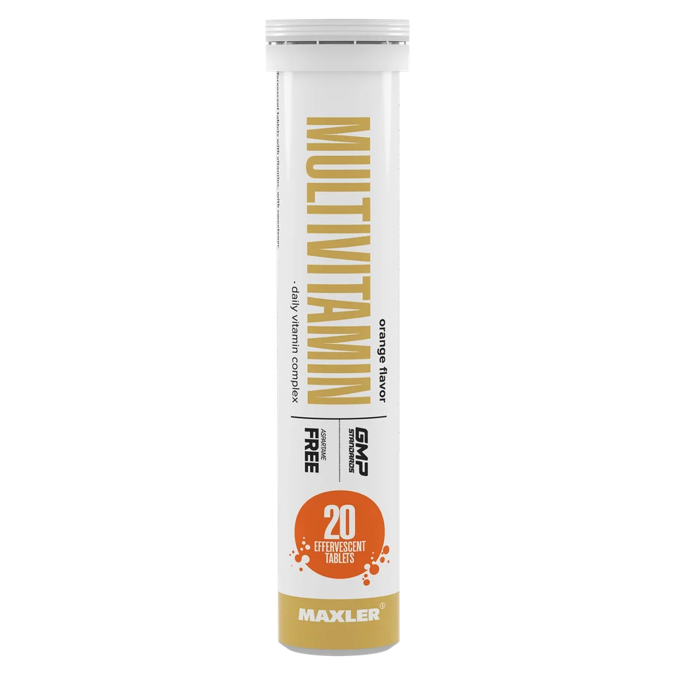 Мультивитамины Maxler Multivitamin комплекс витаминов 20 шипучих шт Апельсин