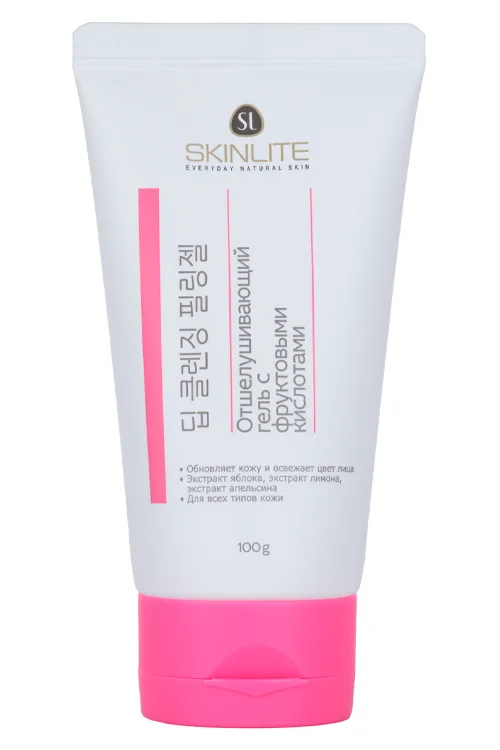 Гель Skinlite для лица с фруктовыми кислотами для всех типов кожи отшелушивающий 100 гр