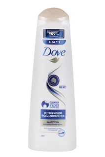 Шампунь Dove для поврежденных волос интенсивное восстановление без парабенов 380 мл