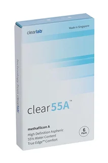 Линзы Clearlab Clear55 А контактные R 8,7 (диоптрия -2,75) 6 шт