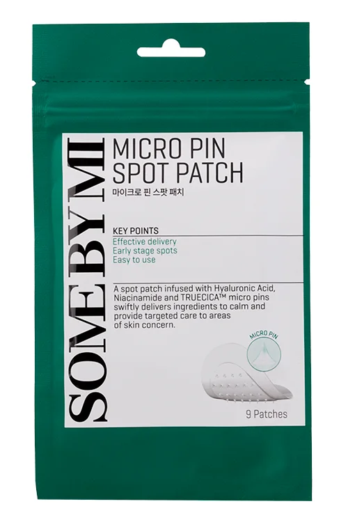 Патчи Some By Mi Micro Pin Spot Patch точечные микроигл / гиалур кислот / ниацинамид / центелл, 9 шт