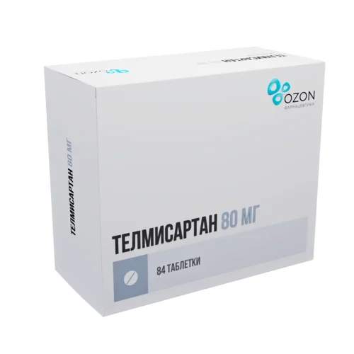 Телмисартан таблетки 80 мг 84 шт