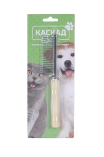 Расческа деревянная ручка редкий зуб 5 шт