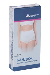 Бандаж Крейт Д-54 компрессионный р 6 белый