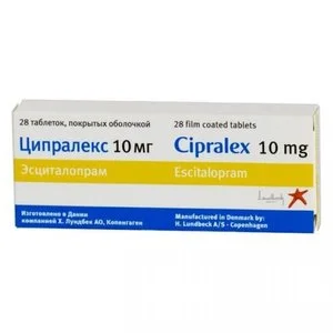 Ципралекс 10 мг 28 шт таблетки покрытые пленочной оболочкой