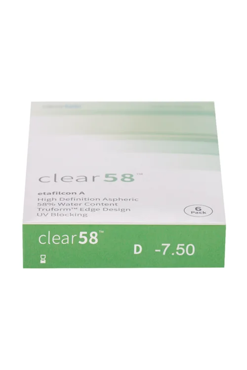 Линзы Clearlab Clear58 контактные R 8,7 (диоптрия -7,5) 6 шт