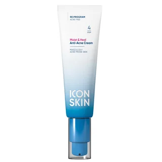 Увлажняющий крем для кожи, склонной к акне Moist & Heal, 50 мл, Icon Skin
