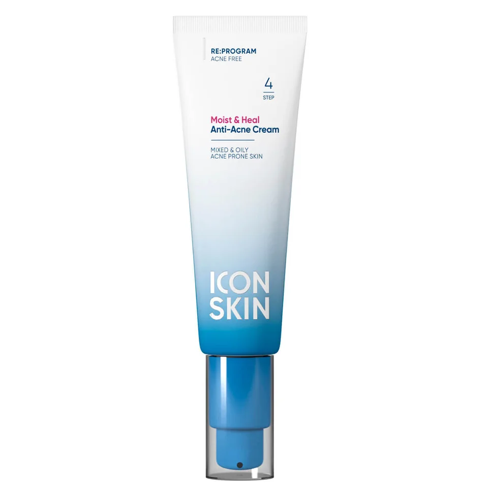 Увлажняющий крем для кожи, склонной к акне Moist & Heal, 50 мл, Icon Skin