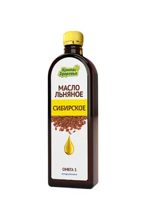 Масло льняное "Сибирское" Компас Здоровья 500 мл