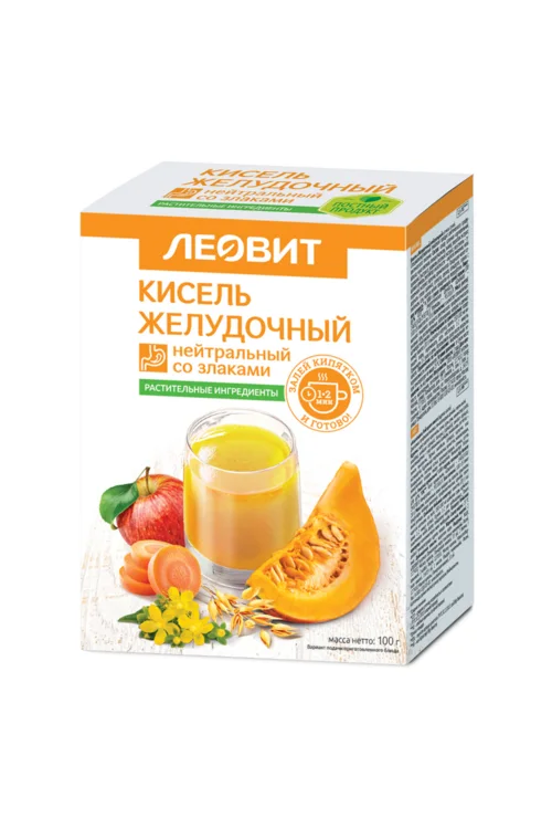 Кисель Желудочный нейтральный 20 гр 5 шт пакеты