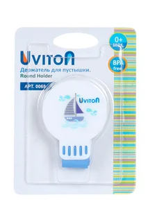 Держатель Uviton для пустышки Ленточка (с 0 мес) светло-бирюзовый