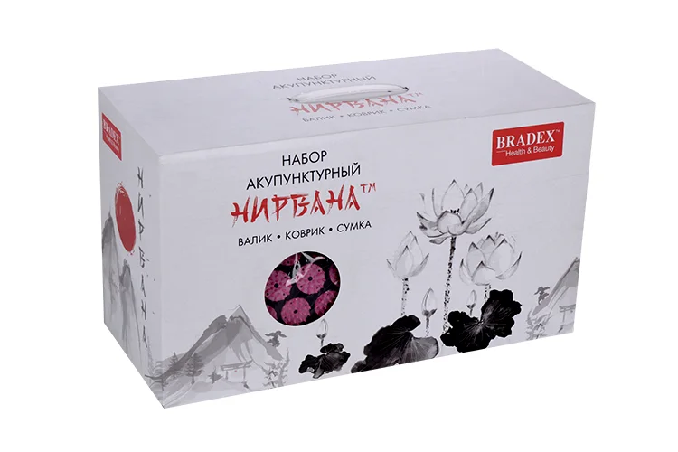 Набор акупунктурный Bradex Нирвана (валик коврик сумка) розовый