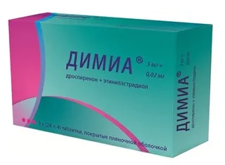 Димиа 3 мг+ 0,02 мг 84 шт набор шт покрытых пленочной оболочкой