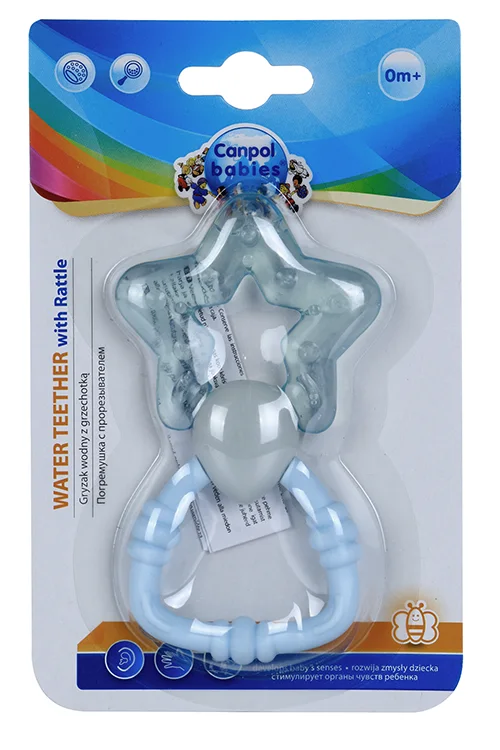 Погремушка Canpol babies с водным прорезывателем Звезда (с 0 мес) голубой
