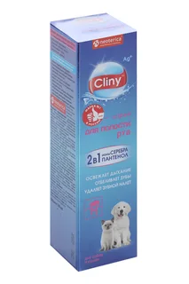 Спрей Cliny для полости рта для кошек / собак 2 в 1 ионны серебра / пантенол 100 мл
