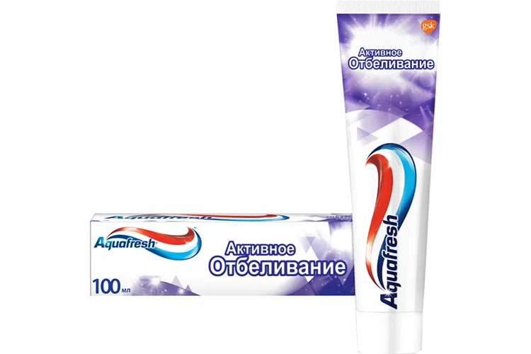Зубная паста Аквафреш Активное отбеливание 100 мл