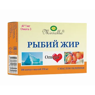 Мирролла Рыбий Жир С Маслом Облепихи Капс. 100 шт