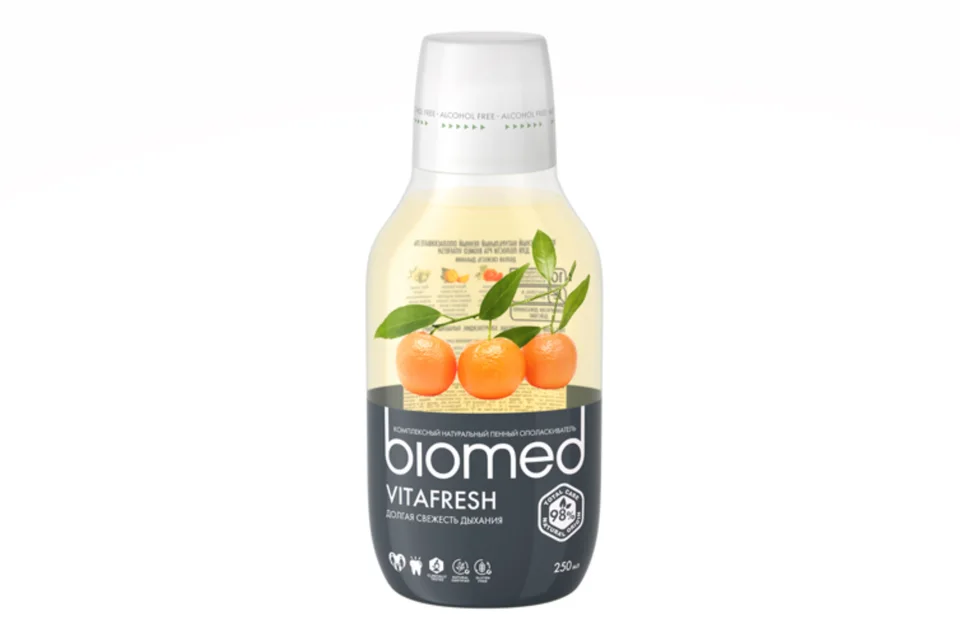 Ополаскиватель Biomed Vitafresh для свежести дыхания цитрус 500 мл