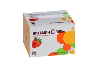 Витамин С 900 клубника 5 гр 20 шт пакет-саше