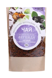 Чай чаговый с черноплодной рябиной Байкальская легенда 140 гр