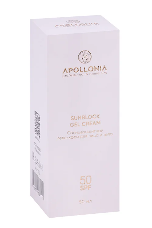 Гель-крем Apollonia Sunblock солнцезащит для лица и тела SPF 50 50 мл