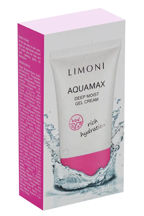 Гель-крем Limoni для лица Aquamax deep moist глубокоувлажняющий 50 мл